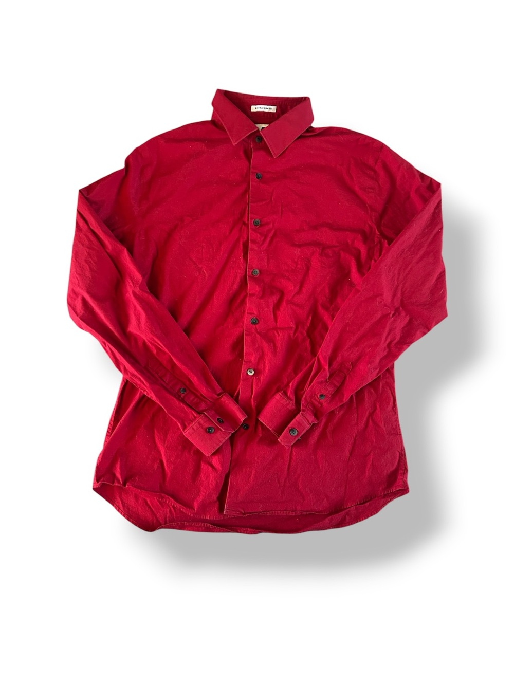 [1MX] Red Button Down Shirt